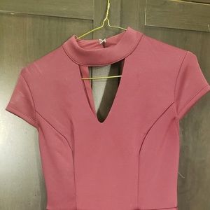 Stunning berry red and black dress